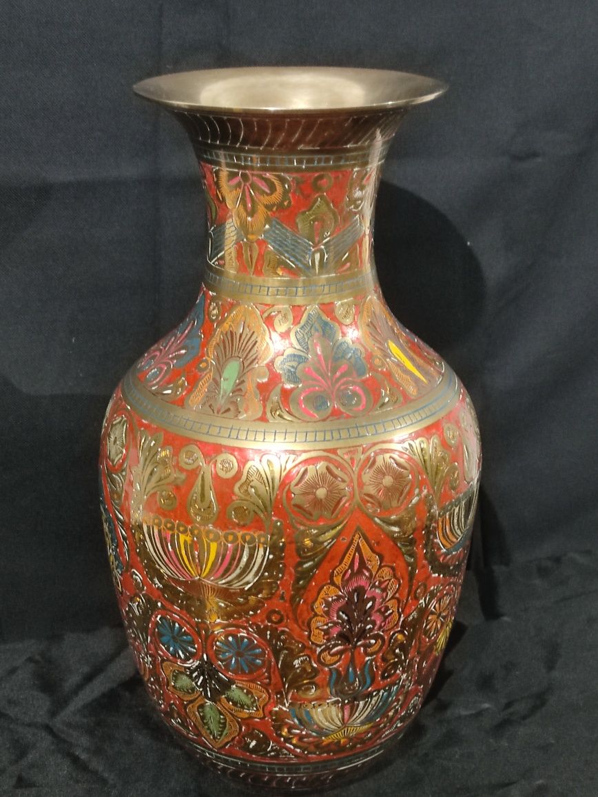 Pote/Vaso em Bronze Indiano