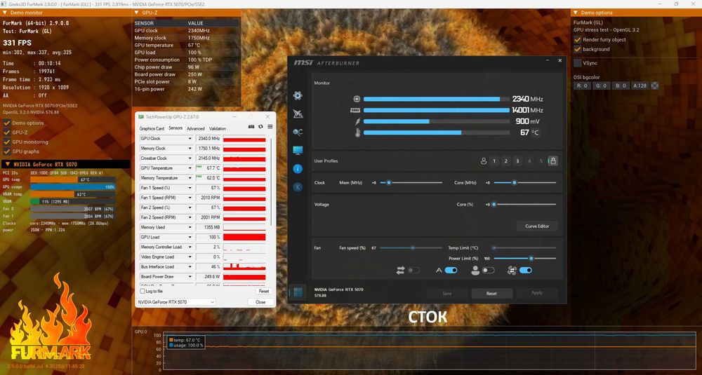 Asus RTX 5070 OC: нова ≈ 4070ti/RX 9700 в ігровий ПК ryzen/intel 5/7/9