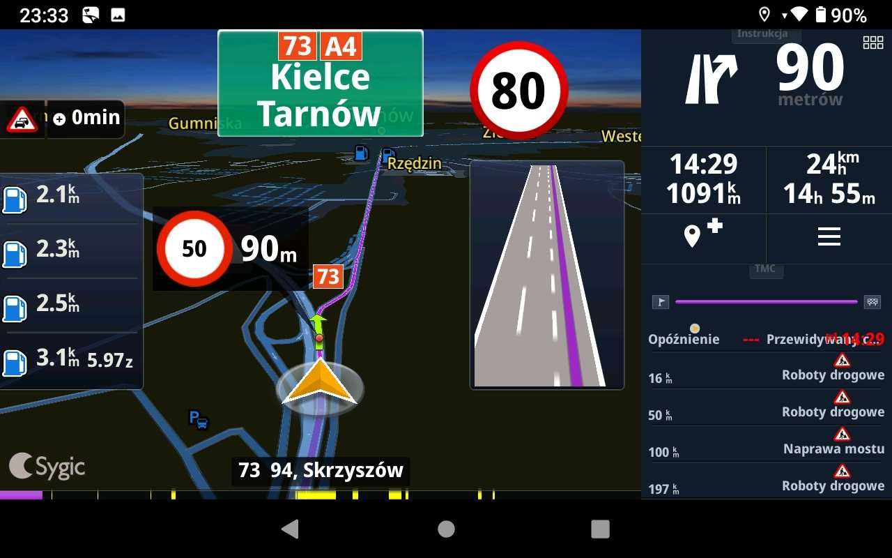 Nawigacja TIR BUS kpl Lenovo M9 WIFI MAPY 2025 Sygic IGO TomTom CamSam