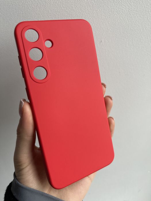 Etui silikonowe czerwone do SAMSUNG S24 PLUS