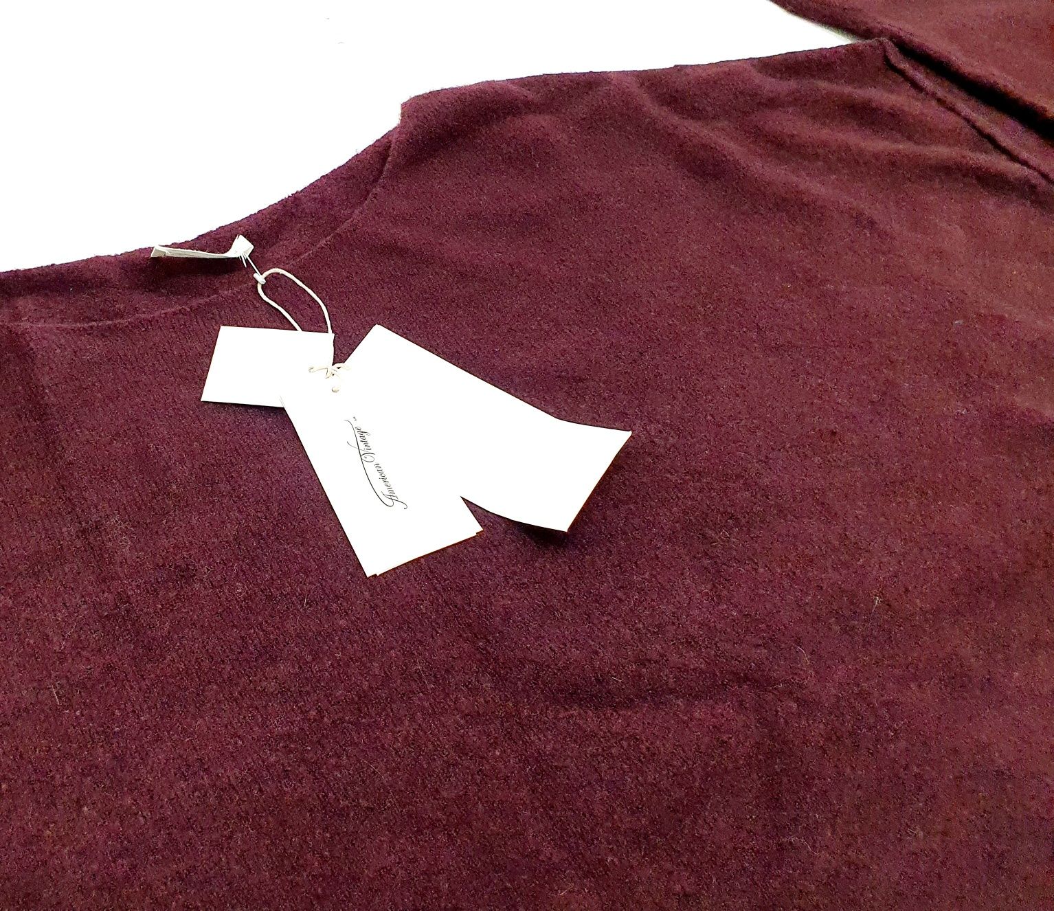 Burgundowy sweter damski AMERICAN VINTAGE model DAMASVILLE roz. M/L