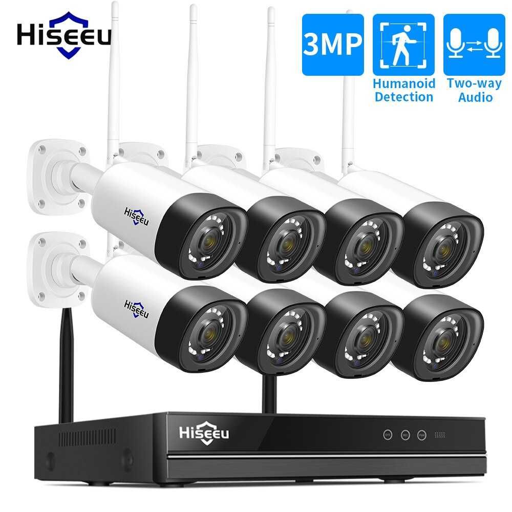 KIT 8 Cameras Wi-FI * Video Vigilancia *  2160P ULTRA HD * Exterior