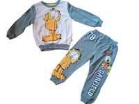 Dres Garfield bluza spodnie rozm.116 (5-6 lat)