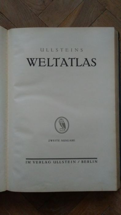 Niemiecki Atlas Świata z 1923r Ullsteins Welt Atlas