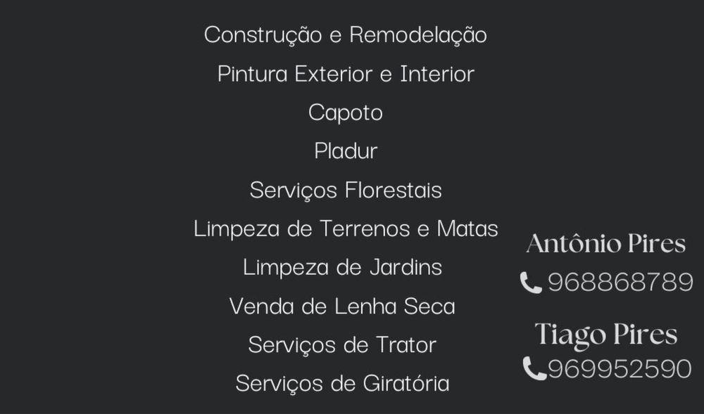 Construcao/remudelacao e jardinagem