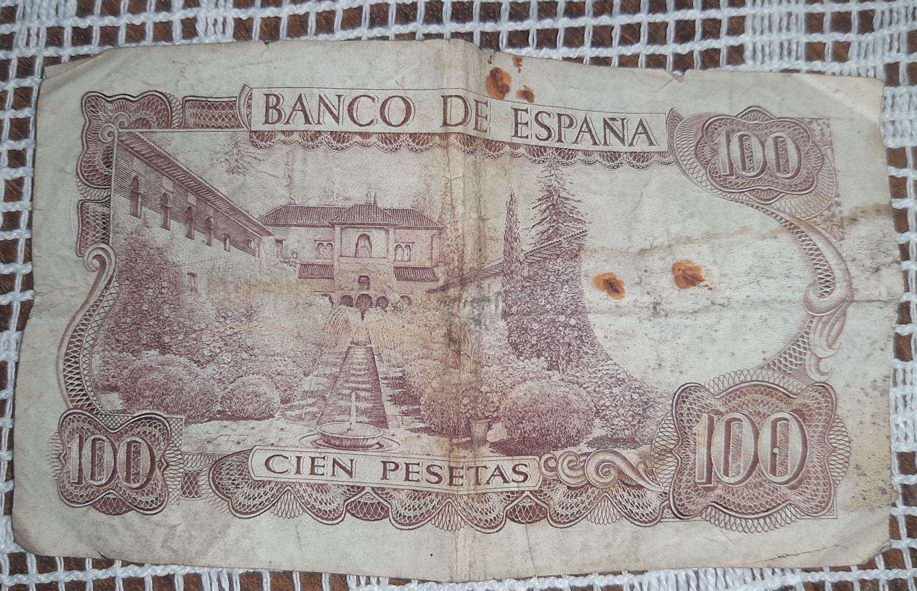 Nota de 100 pesetas Espanha-1970