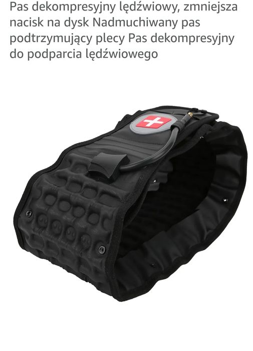 Pas dekompresyjny lędźwiowy, zmniejsza nacisk na dysk Nadmuchiwany pas