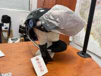 Kask paralotniowy motolotniowy Icaro Rollbar L czarny ze szczęką szybą