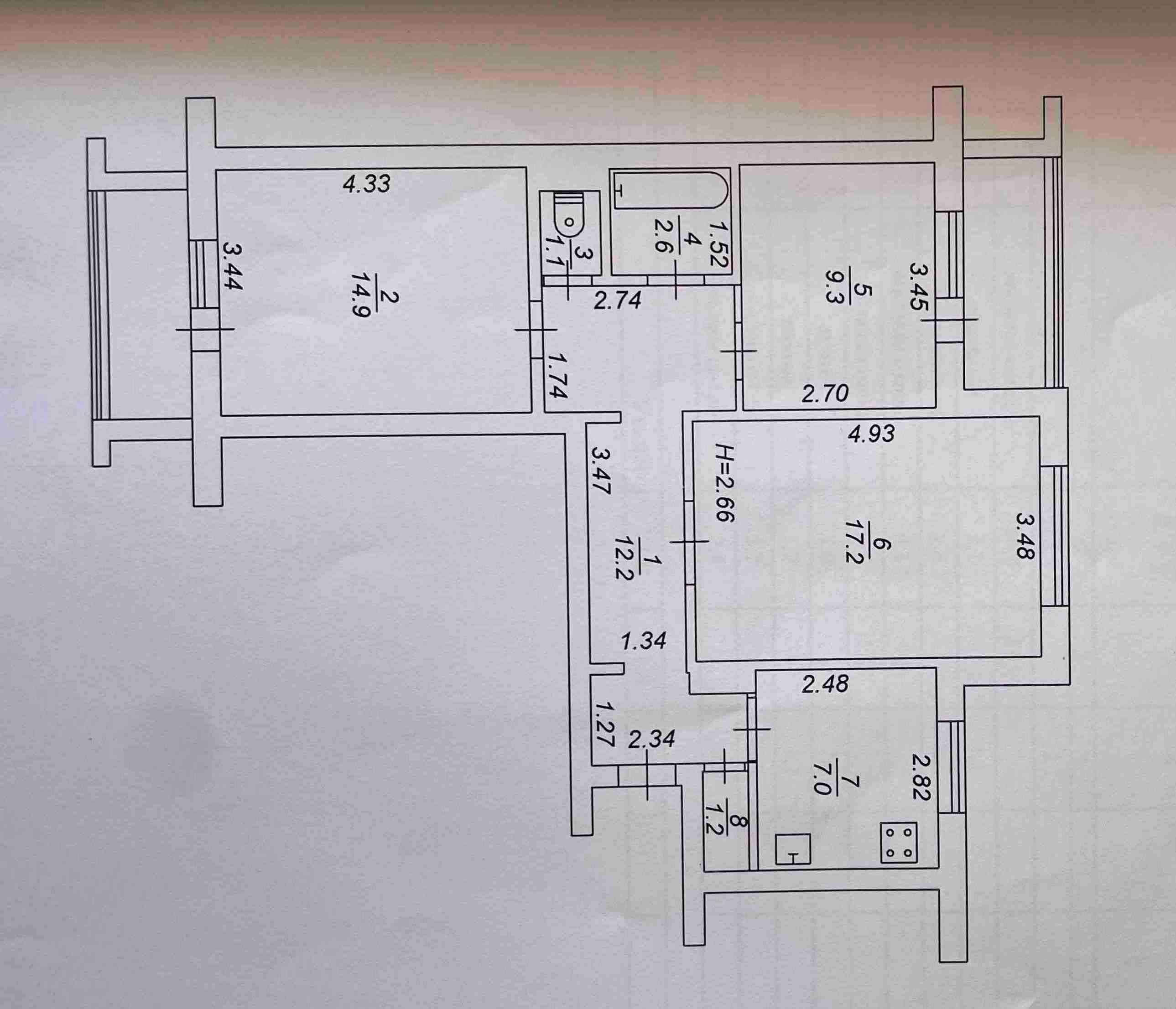 Продам 3-к. квартиру в Оболонському районі. Оболонський проспект 28в