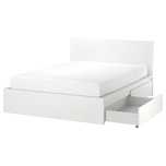 Cama Malmo / king Size 180x200 / cama gavetas colchão estrado/  pouco