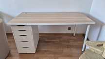 Biurko z szafką IKEA ALEX / LAGKAPTEN