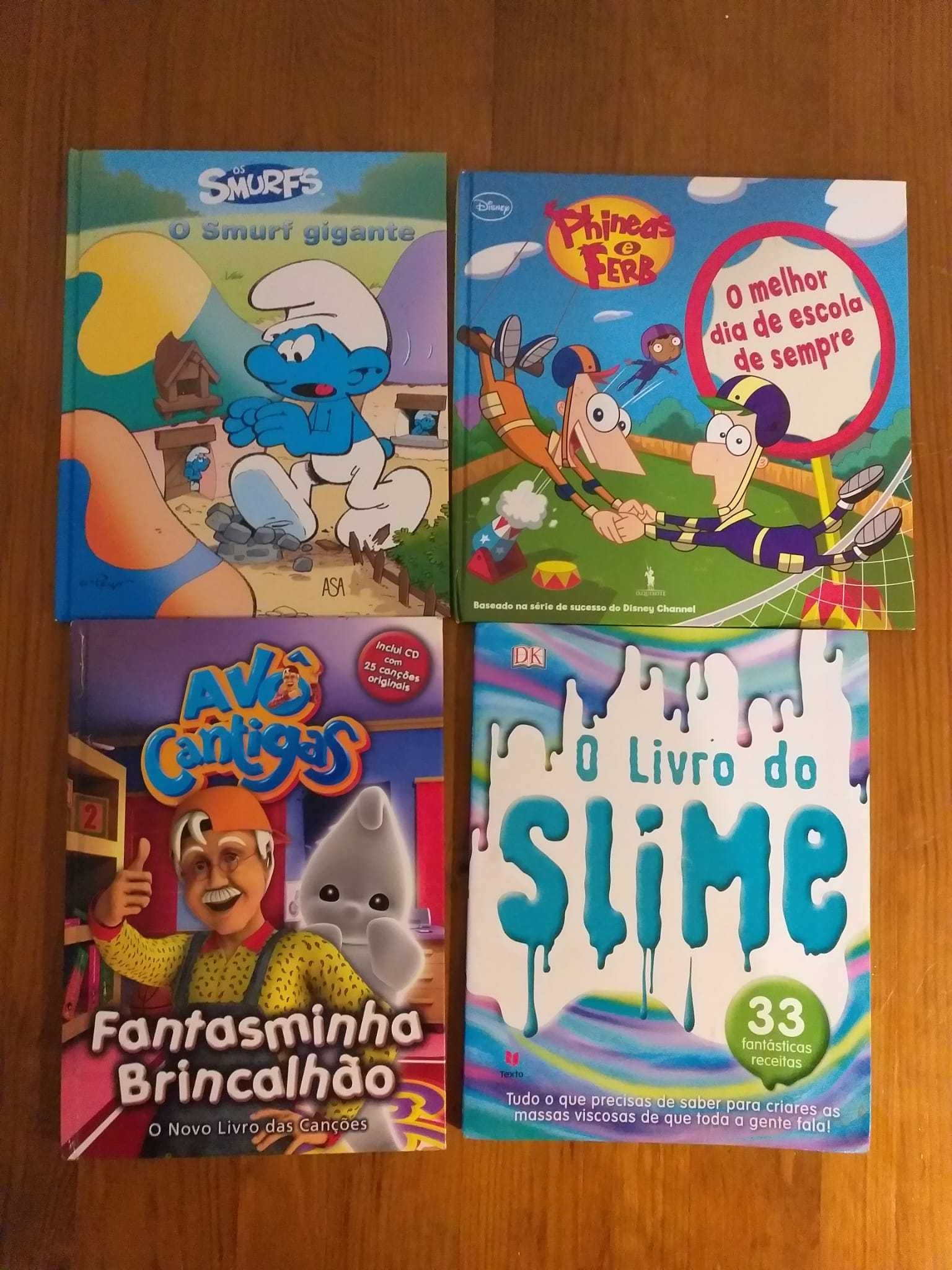 Livros diversos para crianças