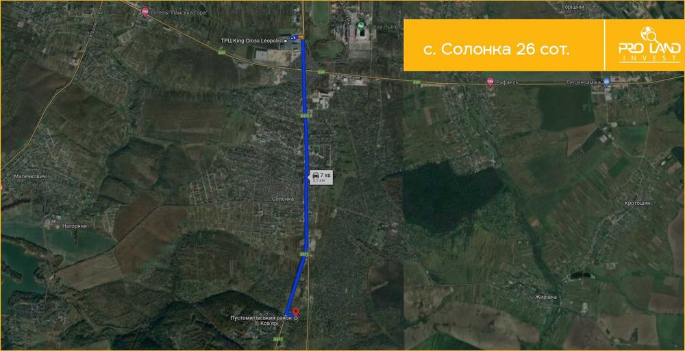 Продаж ділянки в с.Солонка 26 сот