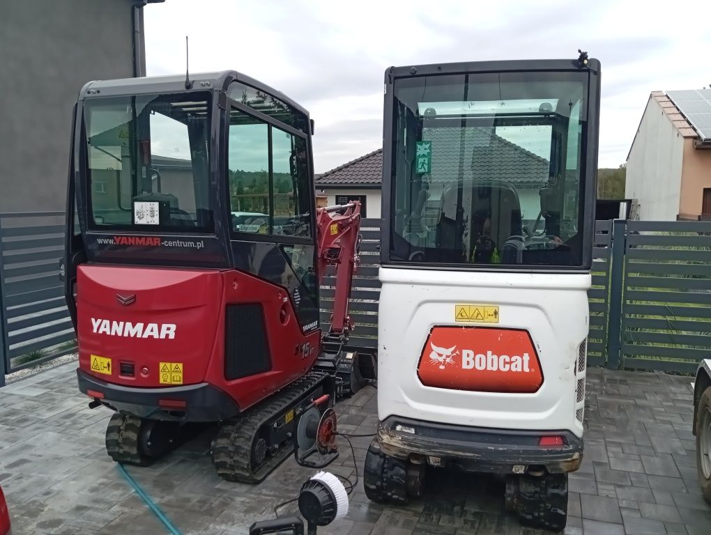 Wynajem mini koparka z operatorem lub bez