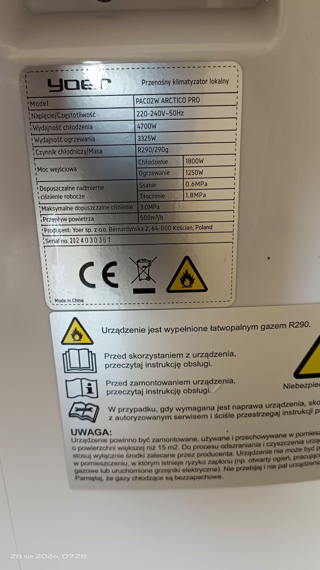 Sprzedam klimatyzacje