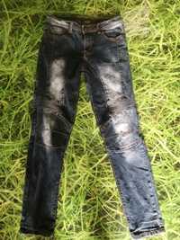 Spodnie damskie jeansowe r. XS
