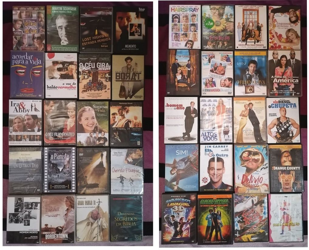 Lote 244 dvd's originais (LOTE 42)