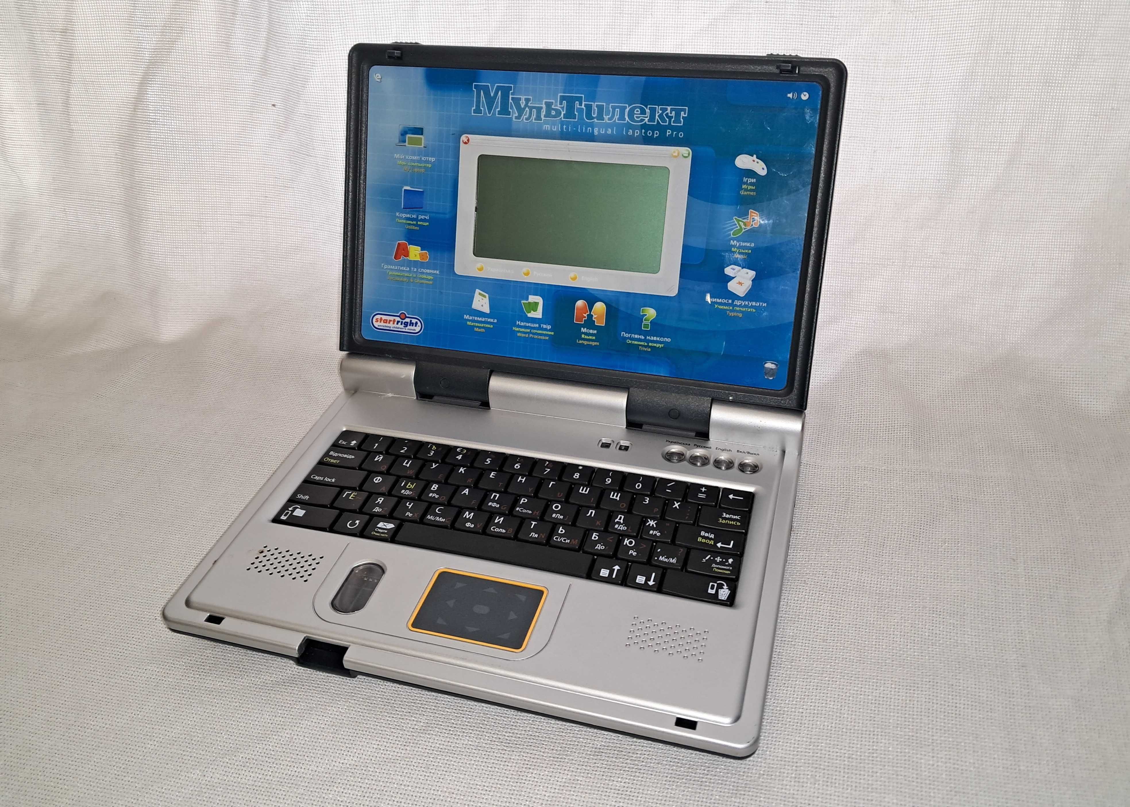 Детский компьютер Игрушечный ноутбук Startright