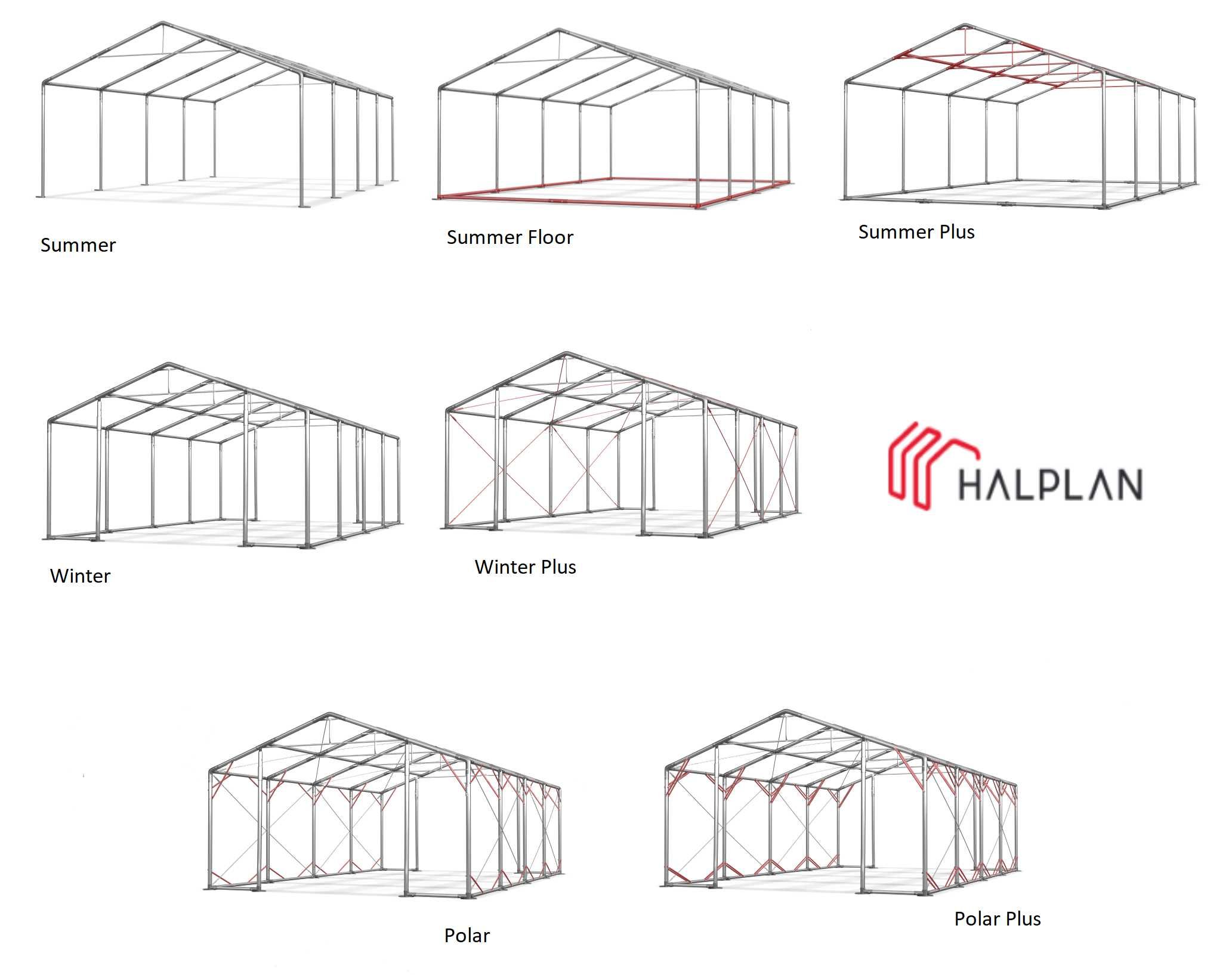 6x10x3m Hala magazynowa namiot przemysłowy handlowy całoroczna MSD W
