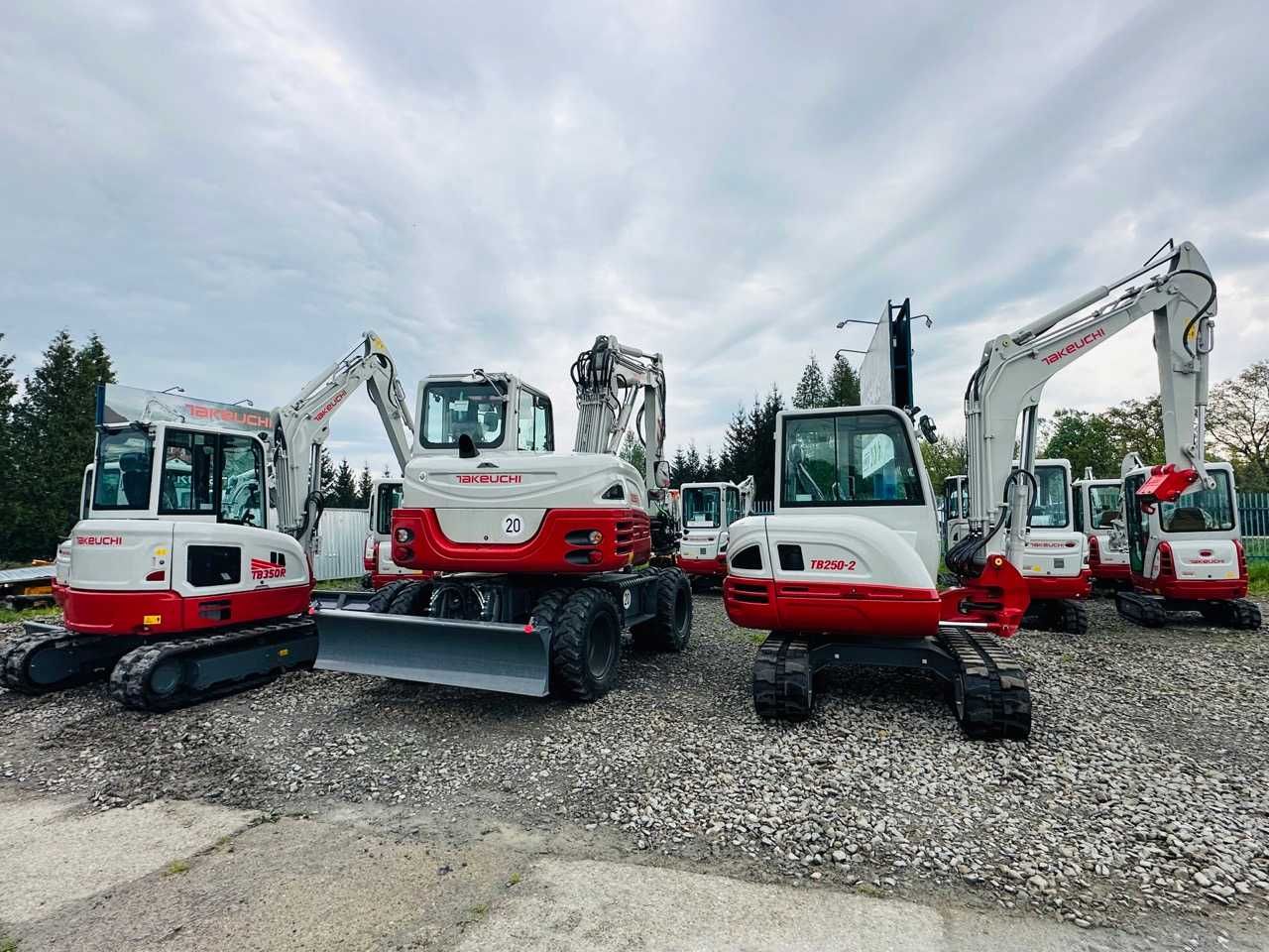 Nowa Japońska koparka Takeuchi /TB350 R 5t w obrysie/TB250-2 /TB257FR