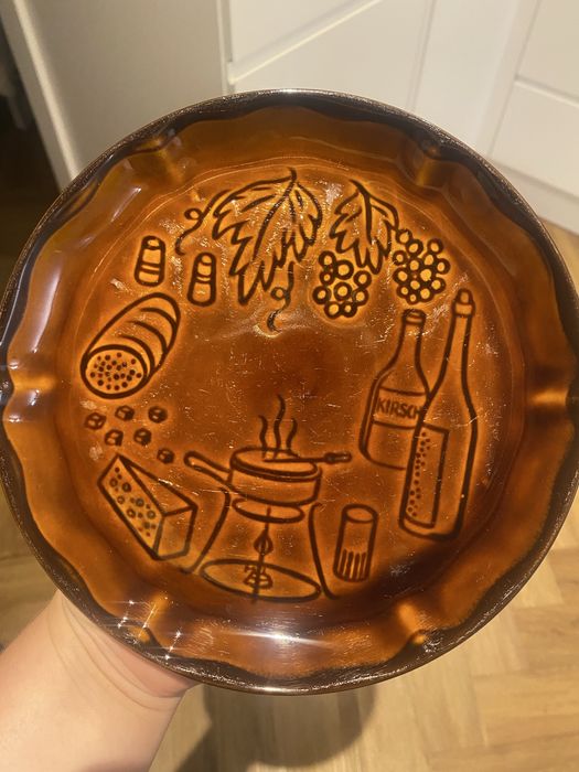 Talerz sniadaniowy Pruszkow Polski Prl