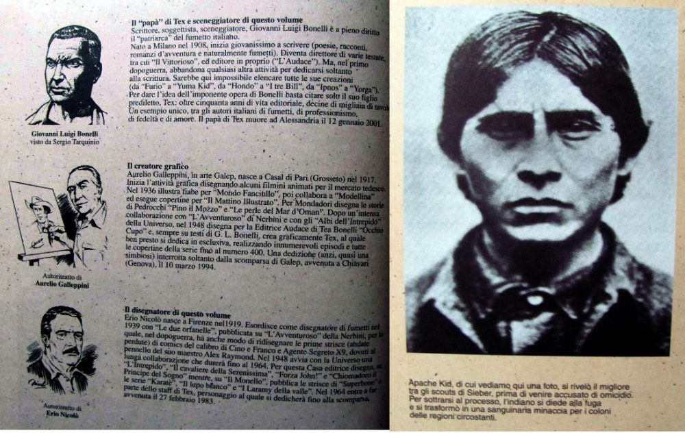 Livro Tex original em Italiano e a cores: Apache Kid
