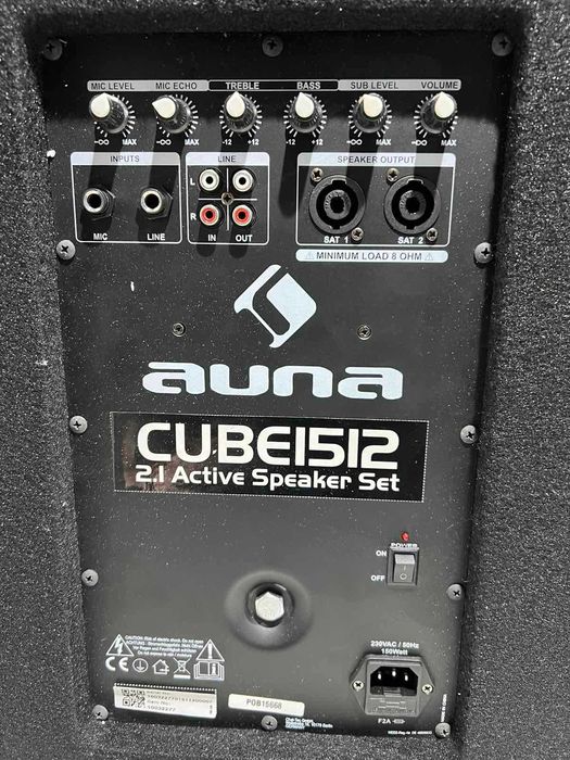 Активный сабвуфер  auna Pro Cube 15" (38 см)