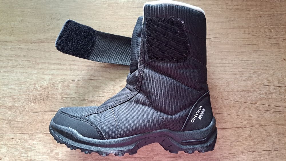 Śniegowce Decathlon Quechua unisex czarne rozmiar 31