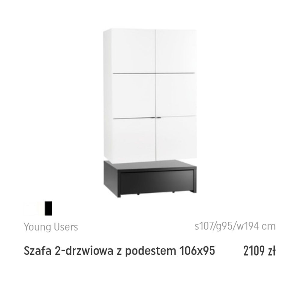 Szafa 2 drzwiowa vox