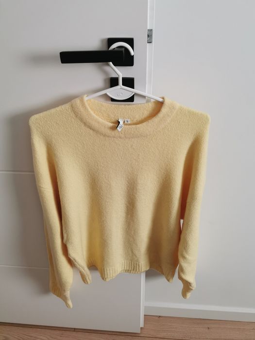 Sweter żółty Zalando