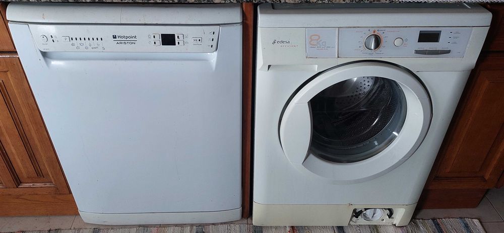 Conjunto máquina de lavar roupa e loiça