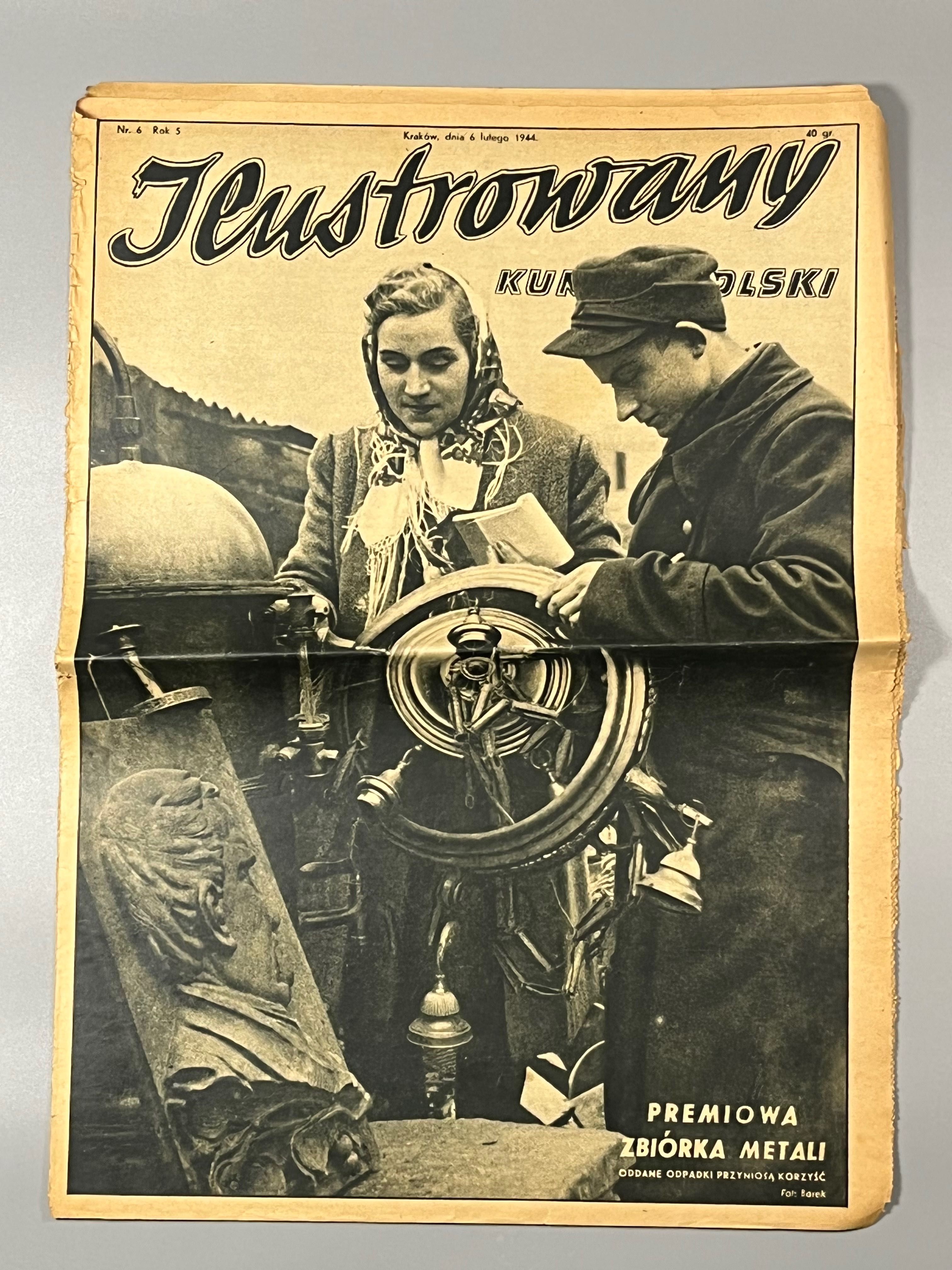 "Ilustrowany Kurier Polski" 1944 r. czasopismo gazeta propaganda WW2