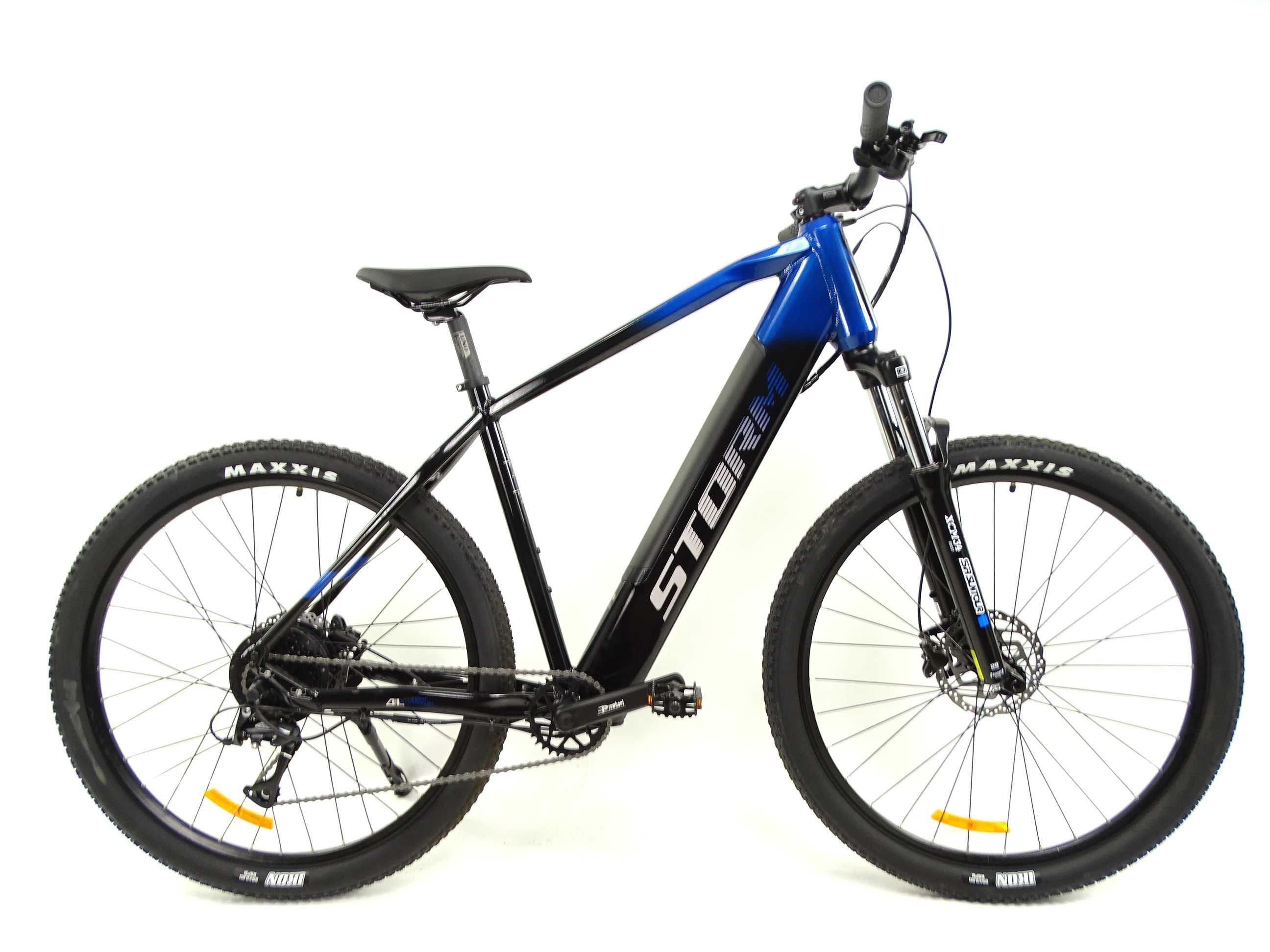 Rower elektryczny MTB STORM TAURUS 29" 2.0 granat-czarny rama 21"