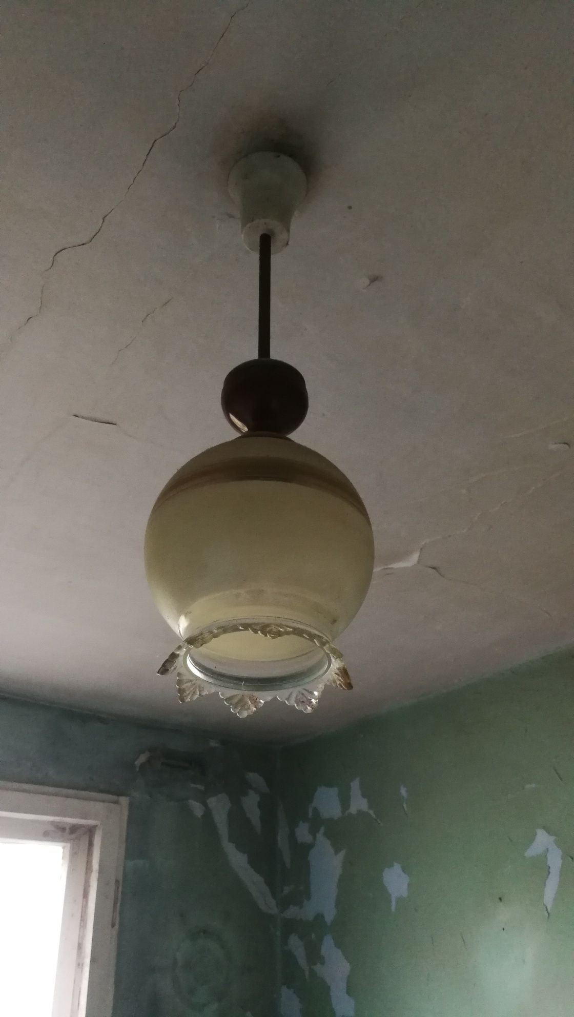 Lampa wisząca sufitowa lampy stare żyrandol star PRL oświetlenie przed