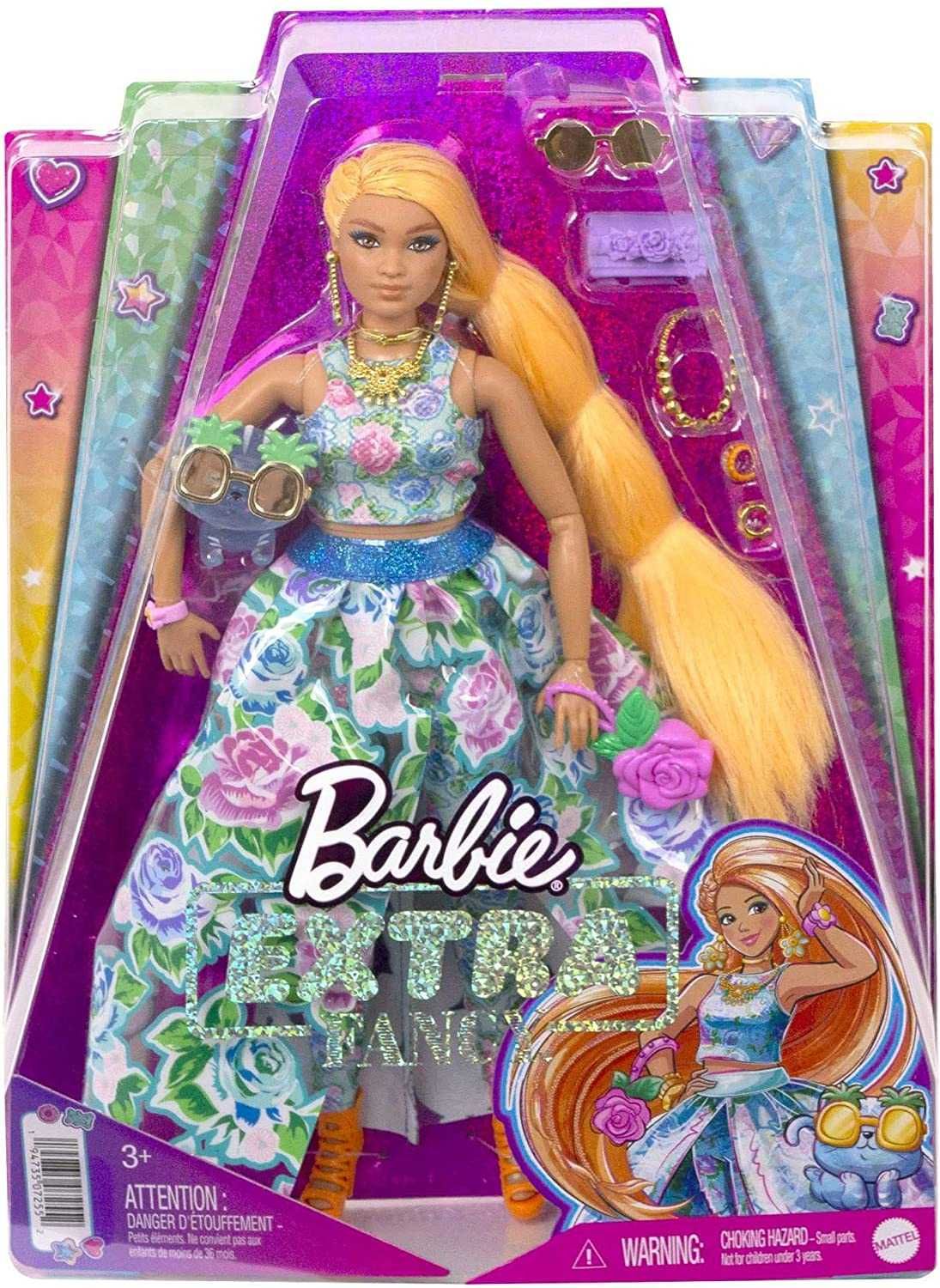 Барби Экстра в цветочном платье Barbie Extra Fancy Fashion Orange Hair