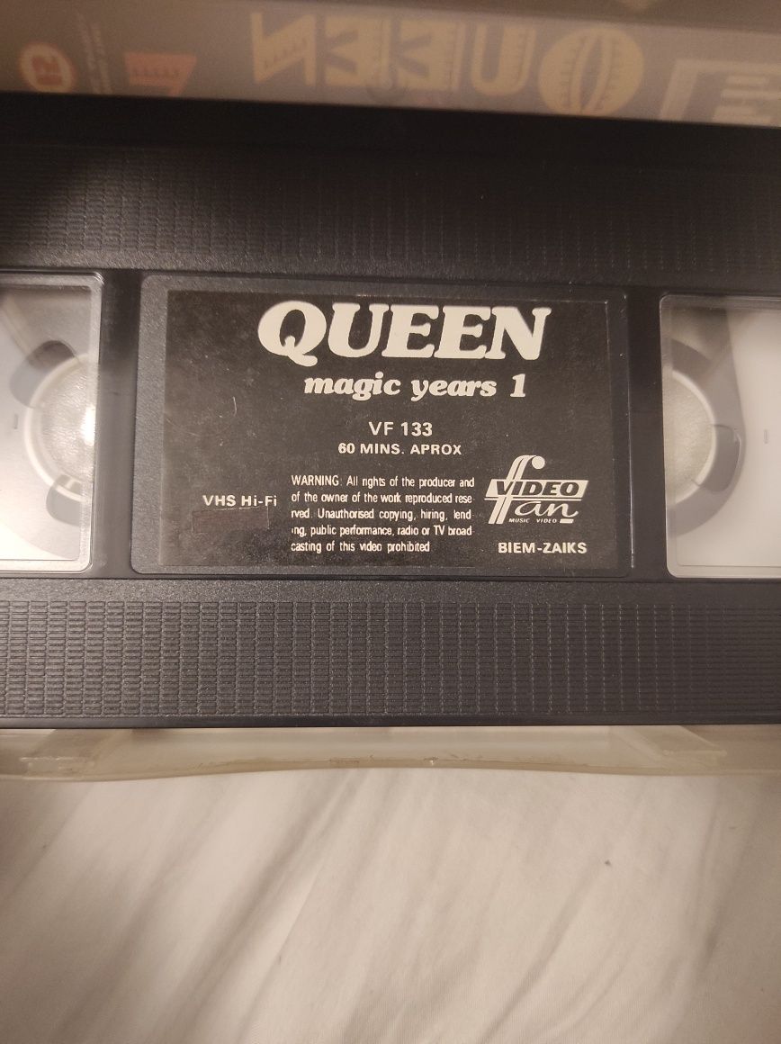 Kasety VHS koncertów gueen magic years 1 at wembley orginalne sprawne