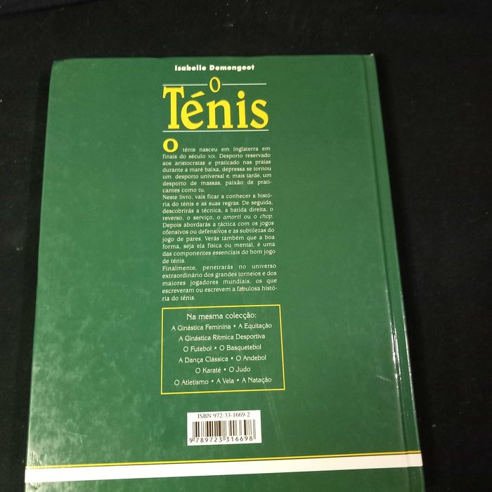 Livro de Ténis de Isabelle Demongeot