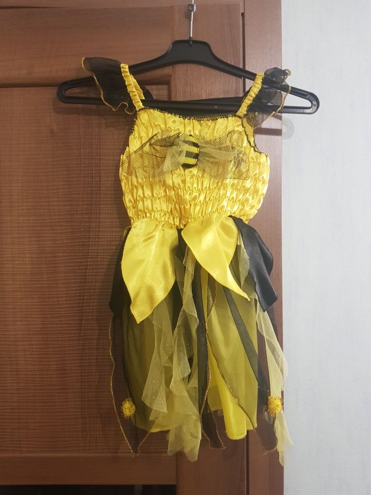 Дитяча сукня жовта пчілка на 3-6 роки