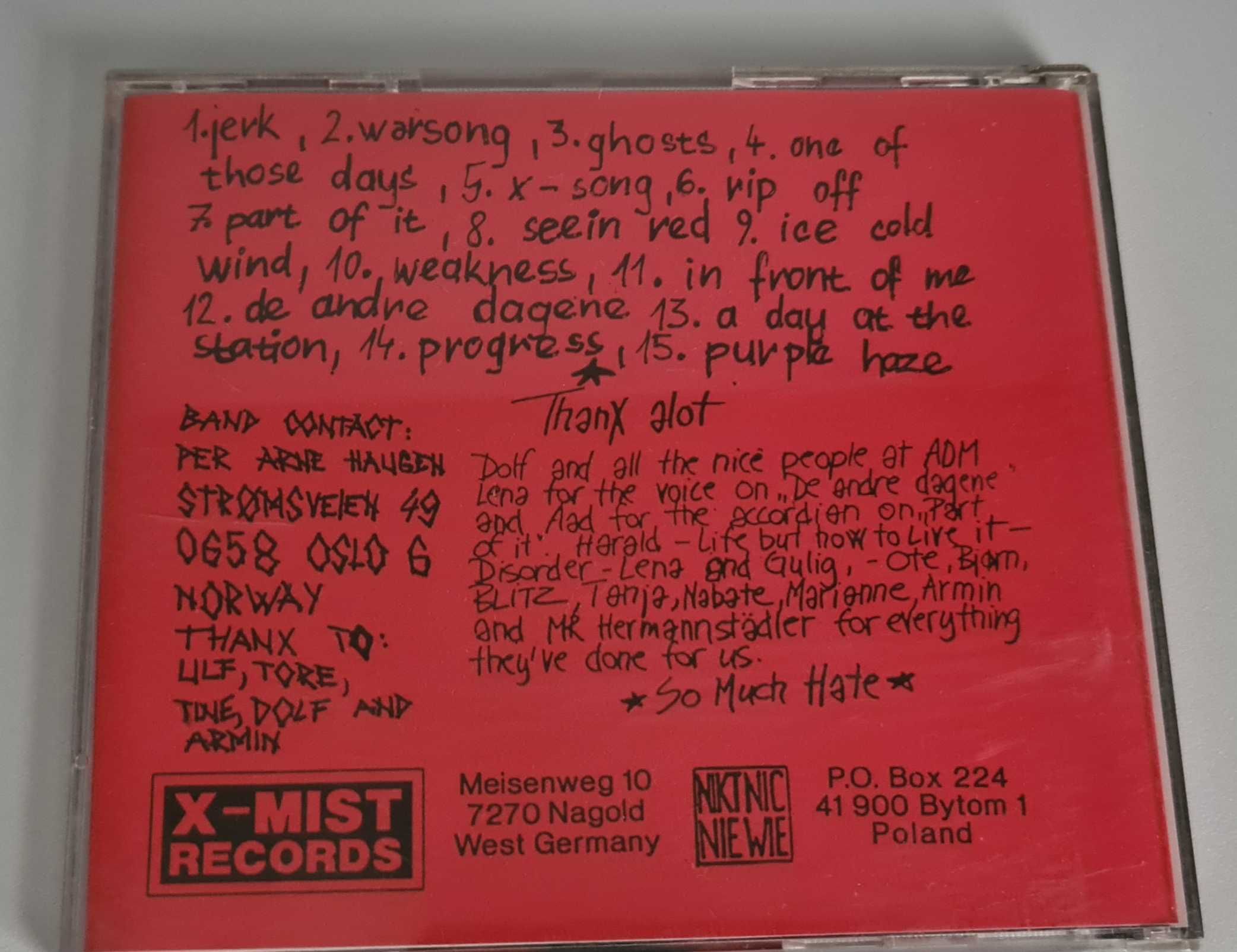SO MUCH HATE - Seein' Red CD