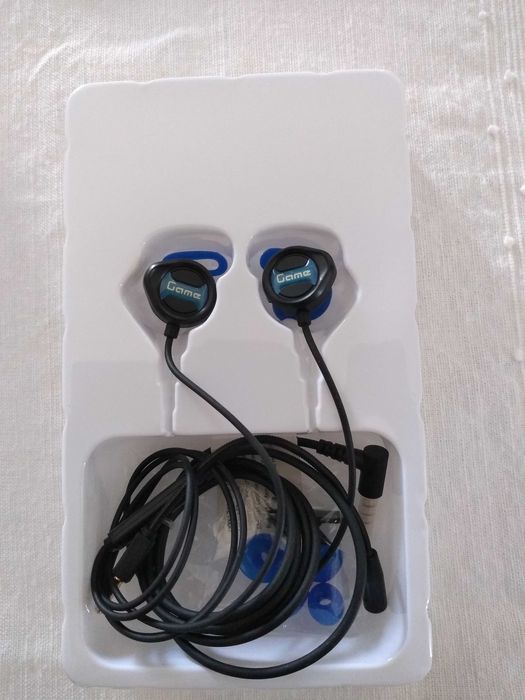Auriculares gaming com microfone, NOVOS!