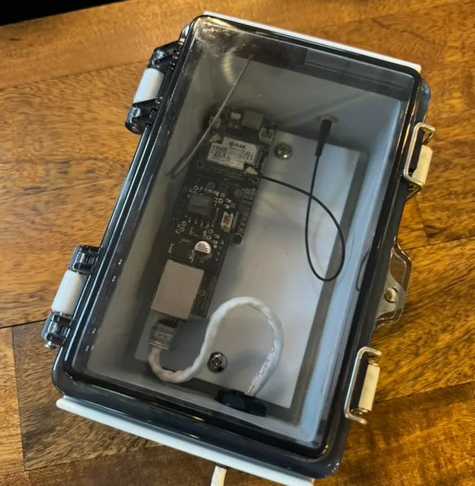 Placa de Montagem para Rak WisBlock com Ethernet