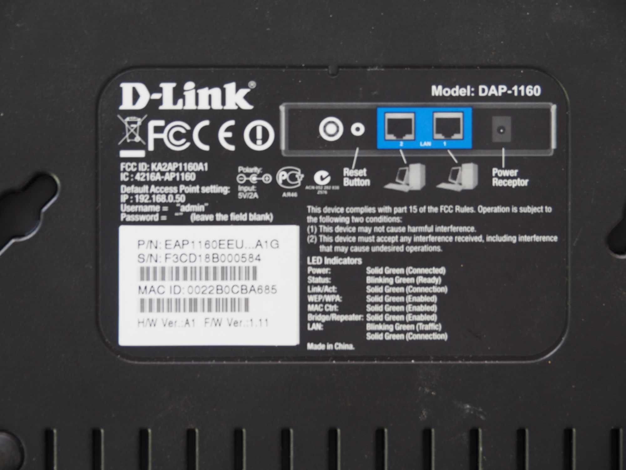 Antena panelowa P-1000 i d-link dap-1160 Internet bezprzewodowy