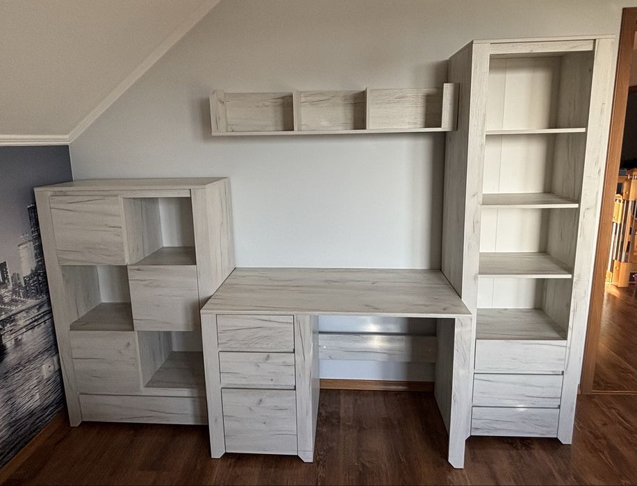 Komplet mebli + łóżko dla pokoju dziecięcego/nastolatka