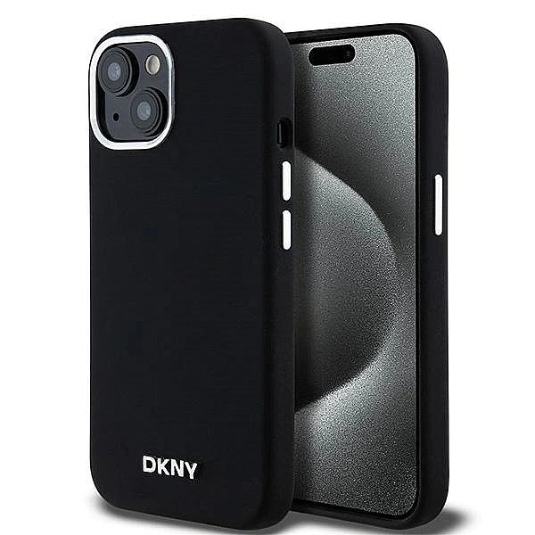 Etui DKNY Liquid Silicone Small Metal Logo MagSafe na iPhone 15 Plus /