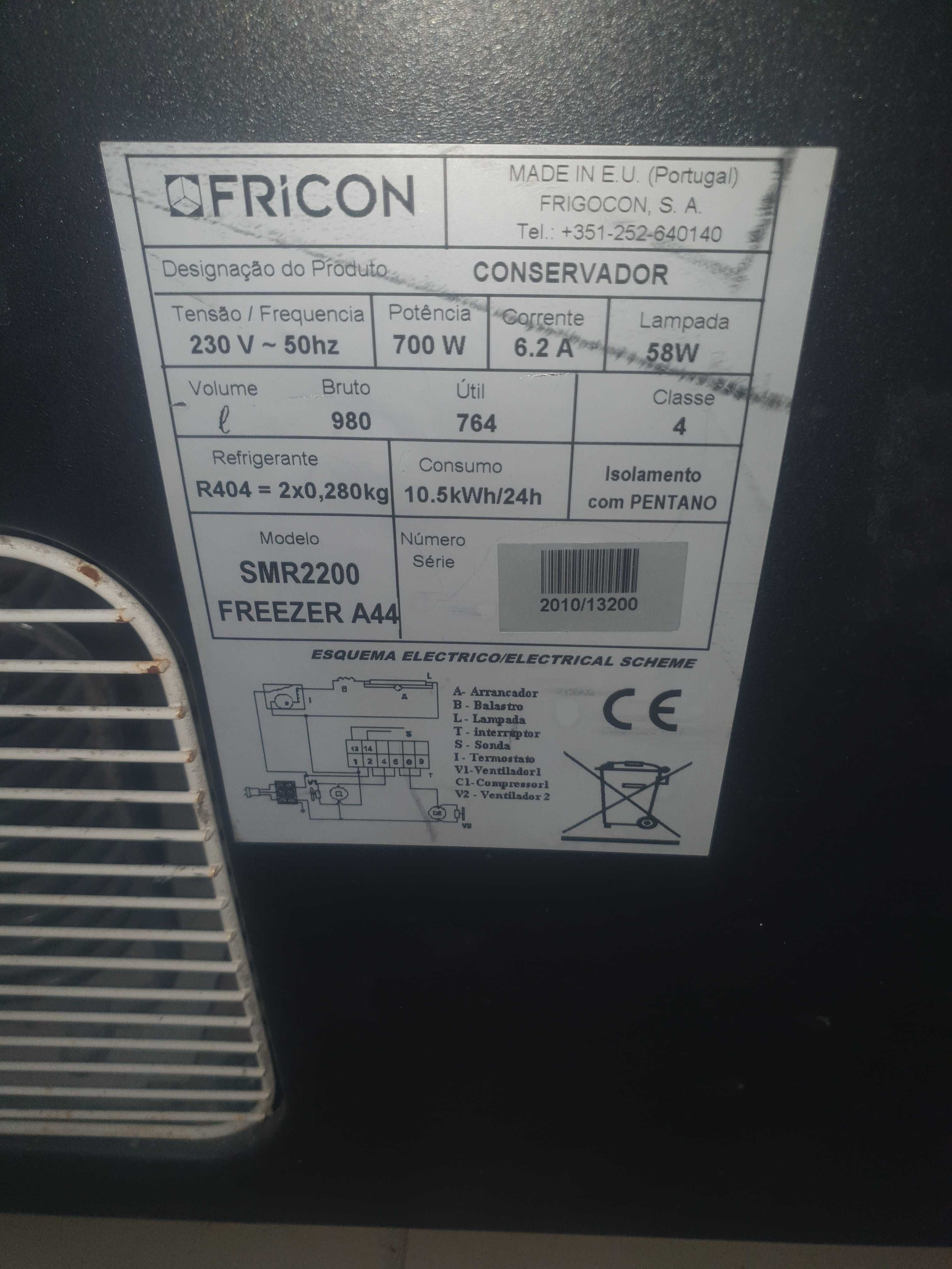 Super Arcas de congelamento fricon rapido -23 graus