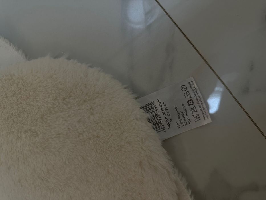 Dywan biały Chmurka