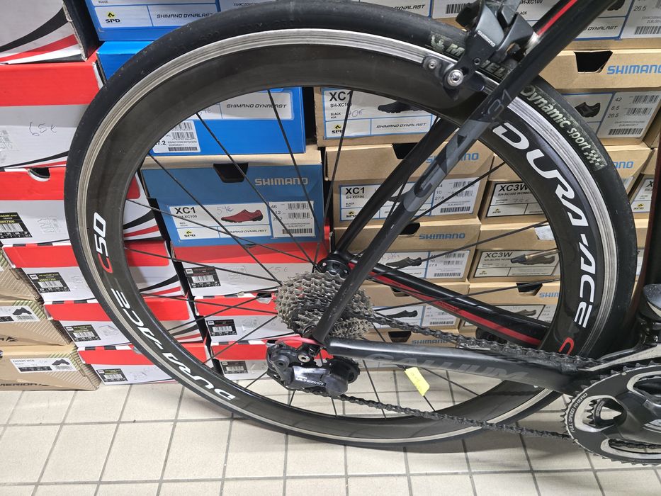 Rodas shimano dura ace calco estrada carbono