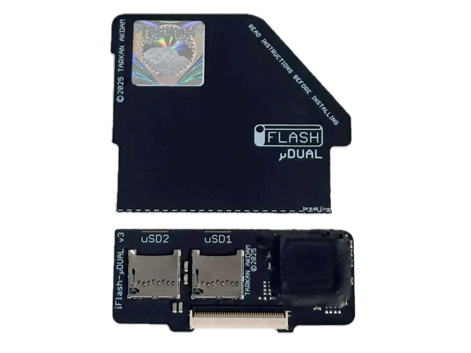 Адаптер MicroSD iFlash uDUAL 2025 для iPod Classic 3/4/5/5.5/6/7/7.5