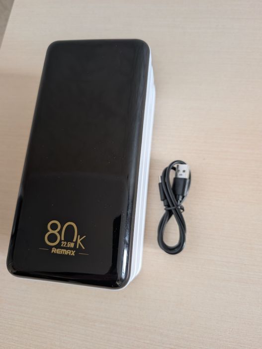 Power bank/ Повербанк Remax RPP-291 80 000 mAh швидка зарядка 22,5W