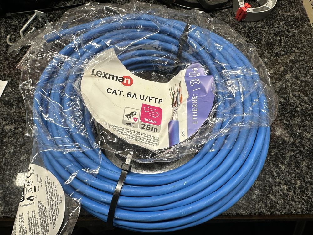 Kabel cat. 6A Lexman 25m nowy